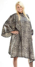 CATWALK CAPE Animal Print Client Cape for Hair Stylist with Snap Neck Closure, Stain and Water Resistant