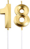 Gold Number 18 Cake Topper for 18th Birthday Decorations Party