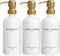 Luxury Shampoo and Conditioner Dispenser Set by Brighter Barns - Shower Soap