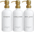 Luxury Shampoo and Conditioner Dispenser Set by Brighter Barns - Shower Soap