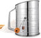 Flour Sifter, 3 Cup Stainless Steel Rotary Hand Crank for Baking Fine Mesh, Quick Sifting Tool
