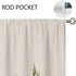 2 42Wx45H Inch Vintage Mushroom Window Curtains Leaves Botanical Rod Pocket Rustic Boho Mushroom Beige Curtain Drapes