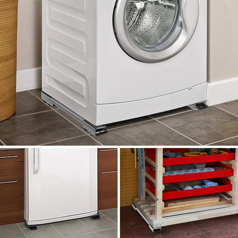LUCKUP Heavy Duty Appliance Rollers, Extendable Mobile Fridge Base, Furniture Sliders for Refrigerators, 660 lbs Support