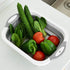 QiMH Collapsible Cutting Board, Foldable Multi-function Dish Tub for Washing Veggies, 8.5 Quart, Knife Included
