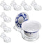 Hipiwe Acrylic Tea Cup Saucer Display Stands, Clear Dinnerware Easel Stand, Pack of 8