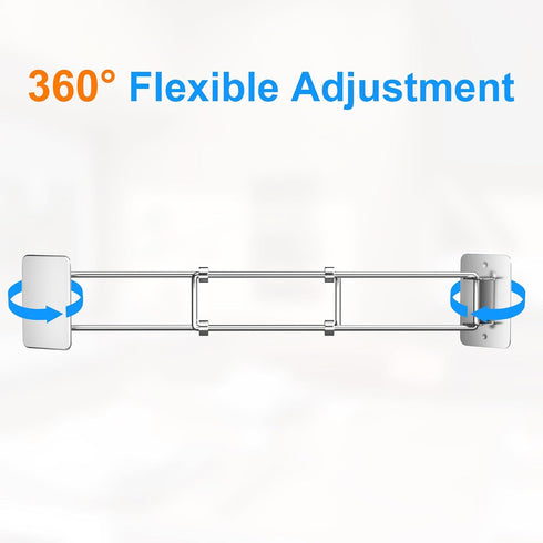 songsoso 2 Pack 713 Inches RV Shower Corner Storage Bar, Camper Shower Caddy, Adjustable Bathroom Organizer, Stainless