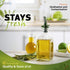 2Pack BPAFree Olive Oil Bottle Spouts, Leakproof Olive Oil Dispenser Spout with Hygienic OneHand Open/Close, Dust Cap