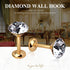 1 Pair Simple Design Diamond Crystal Curtain Hooks - Gold Decorative Tiebacks