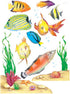Eureka Classroom Decorations Window Clings, Fish Wall Decals, 14 Pc