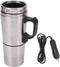 Travel Kettle for Car, 500ml Fast Boil Electric Kettle, Stainless Steel Thermal Heated Mug for Tea, Coffee, 12V