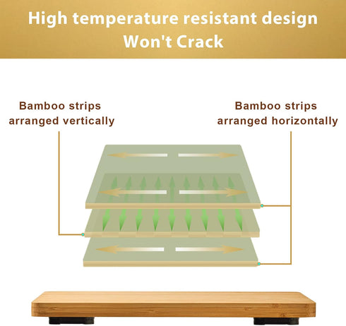 Cutting Board Compatible with Ninja DT201/DT251 Foodi Air Fryer, 16.3x13.1”, Heat Resistant with Non-Skid Silicone Feet