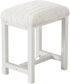 Small Vanity Stool, Cute Vanity Stools with Soft Faux Rabbit Fur Cushion,