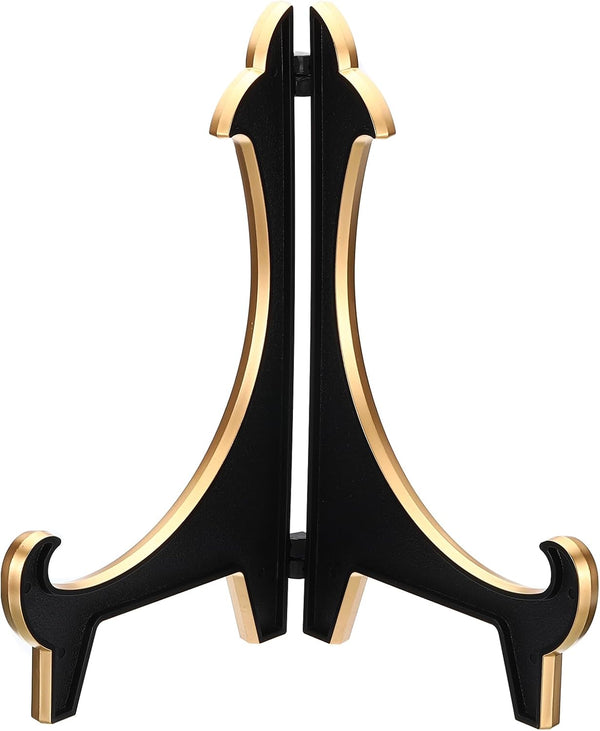 PATIKIL 10" Acrylic Decorative Plate Stand Holder, Foldable Thicken Picture Easel Frame Display for Photos