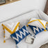 vctops 18x18 Inch Geometric Embroidery Tufted Throw Pillow Covers - Cotton Canvas Woven Cushion Covers (Mustard Yellow)