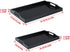 MDLUU Set 2 Countertop of Plastic Serving Tray, Ottoman Tray with Cutout Handles, Rectangle Butler Tray for Breakfast