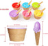 Cartoon Candy Color Ice Cream Bowl with Spoon, Cute Dessert Bowls for Kids, Summer Holiday Party Gifts