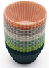 Reusable Silicone Cupcake Baking Cups 24 Pack, 2.75 inch Non-Stick Muffin Liners for Party Halloween Christmas