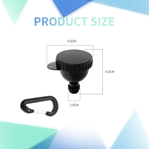 Protein Powder Container to Go, 2 Pack Keychain Funnel for Shaker Cup and Water Bottle for Gym Powders