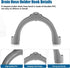 Washing Machine Drain Hose Holder Hook, U Shaped Drain Hose Hook for Washer Dishwasher Drain Hose U Bend