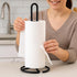 Creative Home Heavy Duty Iron Wire Paper Towel Holder, Kitchen Towel Stand for Dining Table, Black