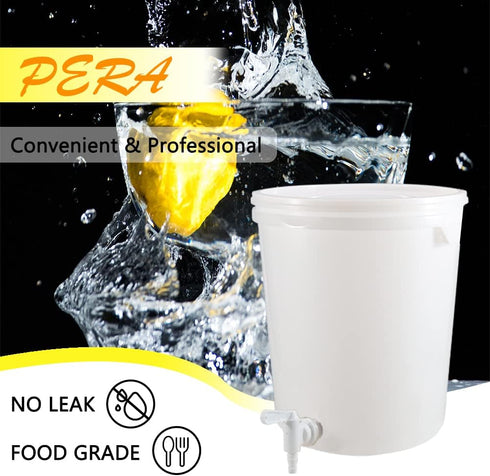 PERA 4 Pack Bottling Bucket Plastic Spigot - Replacement Spigot for Beer or Soda Homebrewing