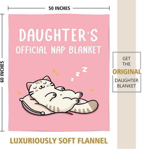 80"X 60" SteadStyle Daughter Gifts from Mom Dad, Gifts for Daughter Blanket, Idea Daughters Birthday Gift, Present