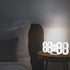 EDUP HOME 3D LED Digital Wall Clock/Desk Alarm Clock with Remote Control, 9.7" LED Night Light