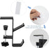 Desk Mount Bag Holder Hook, Clamp-On Backpack Hanger for Headphones, Reduces Desk Clutter (Black)