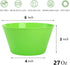 DEAYOU 20 Pack Plastic Bowls, Plastic Serving Bowl for Party, Snack, Children, Microwave Dishwasher Safe by DEAYOU
