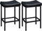 HOOBRO Bar Stools, Set of 2 Bar Chairs, Counter Height Stools, Saddle