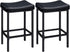 HOOBRO Bar Stools, Set of 2 Bar Chairs, Counter Height Stools, Saddle