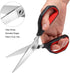 LIVINGO 8.5 Inch Kitchen Shears Heavy Duty, Dishwasher Safe, Sharp Forged Stainless Steel Blade for Cutting Food