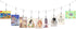 Metal Wall Hanging Photo Display, Steel Cable Wire Rod with 12PCS Alligator Clips, Picture Holders for Postcards and
