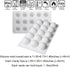 OCPO Kitchen Truffle Silicone Mold for Baking Mousse Cake, Non-Stick & Easy Release, 15-Cavity Truffle Ball Shape