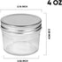 4oz Kitchen,Set 40 Accguan Glass Jars With Lids(Silver),Mason Jars,Ideal For Honey,Jam,Wedding Favor,DIY Magnetic Mini