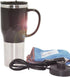 Hot Water Heater Mug for Car, 450ML Electric Kettle with Charger, Stainless Steel Heating Cup for Outdoor Use