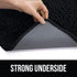 KANGAROO Luxury Chenille Bath Rug, Extra Soft Shaggy Mat for Kids Bathroom, Machine Wash, 24x17, Black