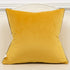 Avigers 18 x 18 Inches Yellow White Gold Leather Striped Patchwork Velvet Cushion Case for Couch, Living Room