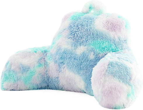 Jillche Bed Cozy Stylish Ross Fur Adults & Kids Reading Pillow, Soft Bed Wedge Pillow with Premium Stuffing, Pastel