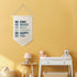 Qpenm Be Kind Be Brave Inspirational Boy Hanging Wall Canvas Banner, Blue Boy Nursery Hanging Pennant Flag Prints
