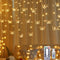 Lainin USB Powered 13FT 96 LED Curtain Lights, 16 Butterflies Twinkle Lights, 8 Modes Fairy Light Strip for Party
