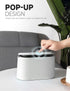 Mini Trash Can with Lid, Removable Small Garbage Can for Bathroom, Office, Kitchen, Countertop Wastebasket