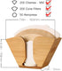 Unibene Bamboo Coffee Filter Holder, Storage Container Dispenser Rack for Aeropress, Chemex, Hario V60, Melitta Filters