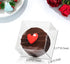 RomanticBaking 50pcs Clear Macaron Box for Chocolate Covered Ore Cookies, 2.17"×2.17"×1.38", Wedding Favors