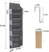 8 8 50lbs 16 Closet 1 Pack Over the Door Shoe Organizer Hanging with Mesh Pockets Wire Large Deep Pockets, Weight