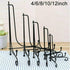 Estink Iron Display Stand, 1pcs Classic 4-12inch Easel for Displaying Plates, Photos, Books, Artwork (Black, 12 inch)