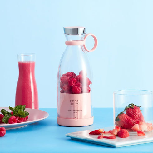 Portable Juicer Blender - 350ml Wireless Electric Juicer for Making Fruit Juice, Milkshakes, and Smoothies