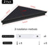 evron 2 Pack) Wall Mount Corner Shelf,Easy to Install Metal Front Floating Corner Shelves with Self-Adhesive Tapes