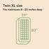 Viscose Made from Bamboo Twin XL Mattress Topper, Thick Cooling Breathable Pillow Top for Back Pain Relief