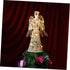 ABOOFAN Gold Glitter Christmas Tree Topper - Coated Metal Angel Xmas Treetop Decoration for Holiday Decor